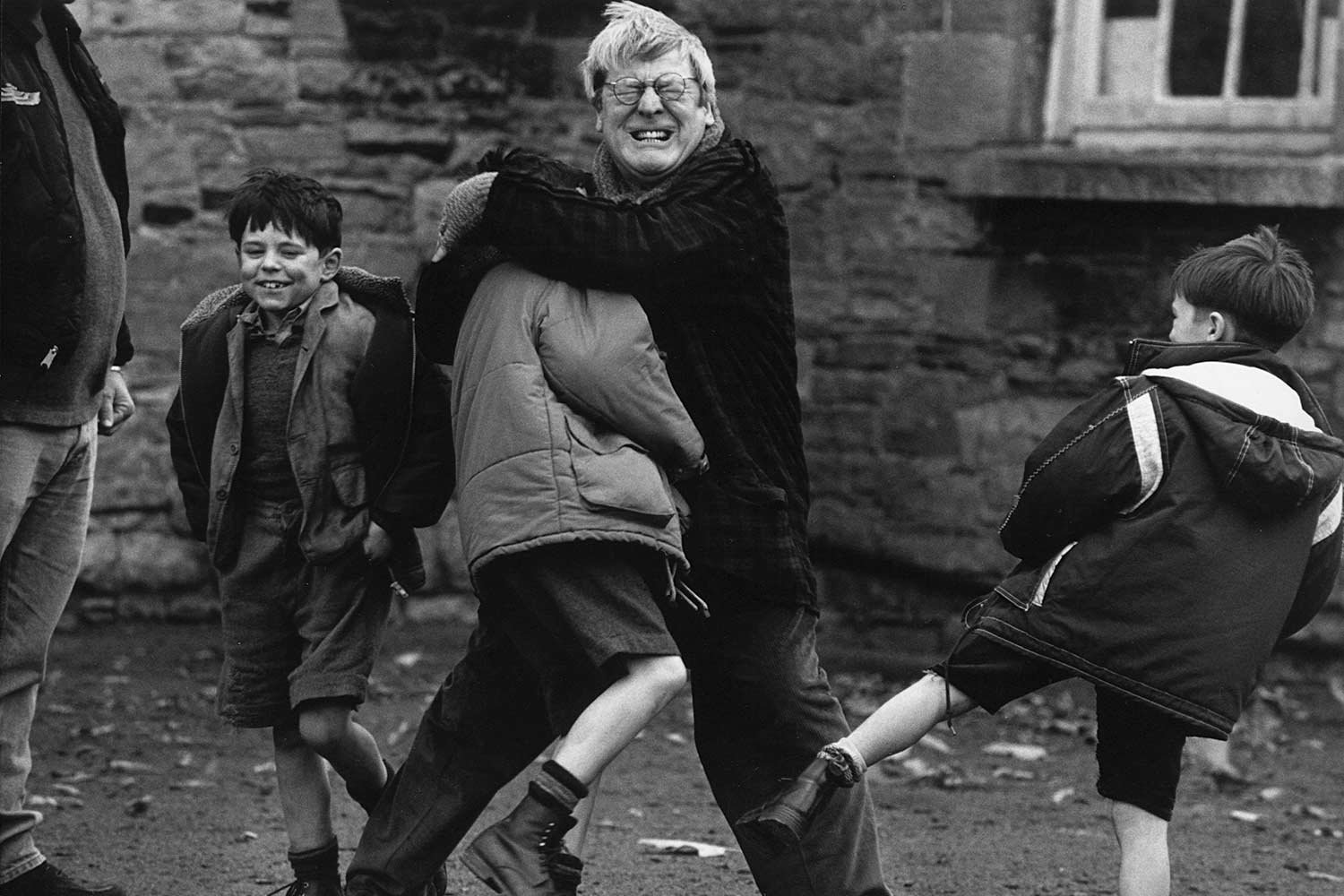 Alan Parker on the set of Angela's Ashes