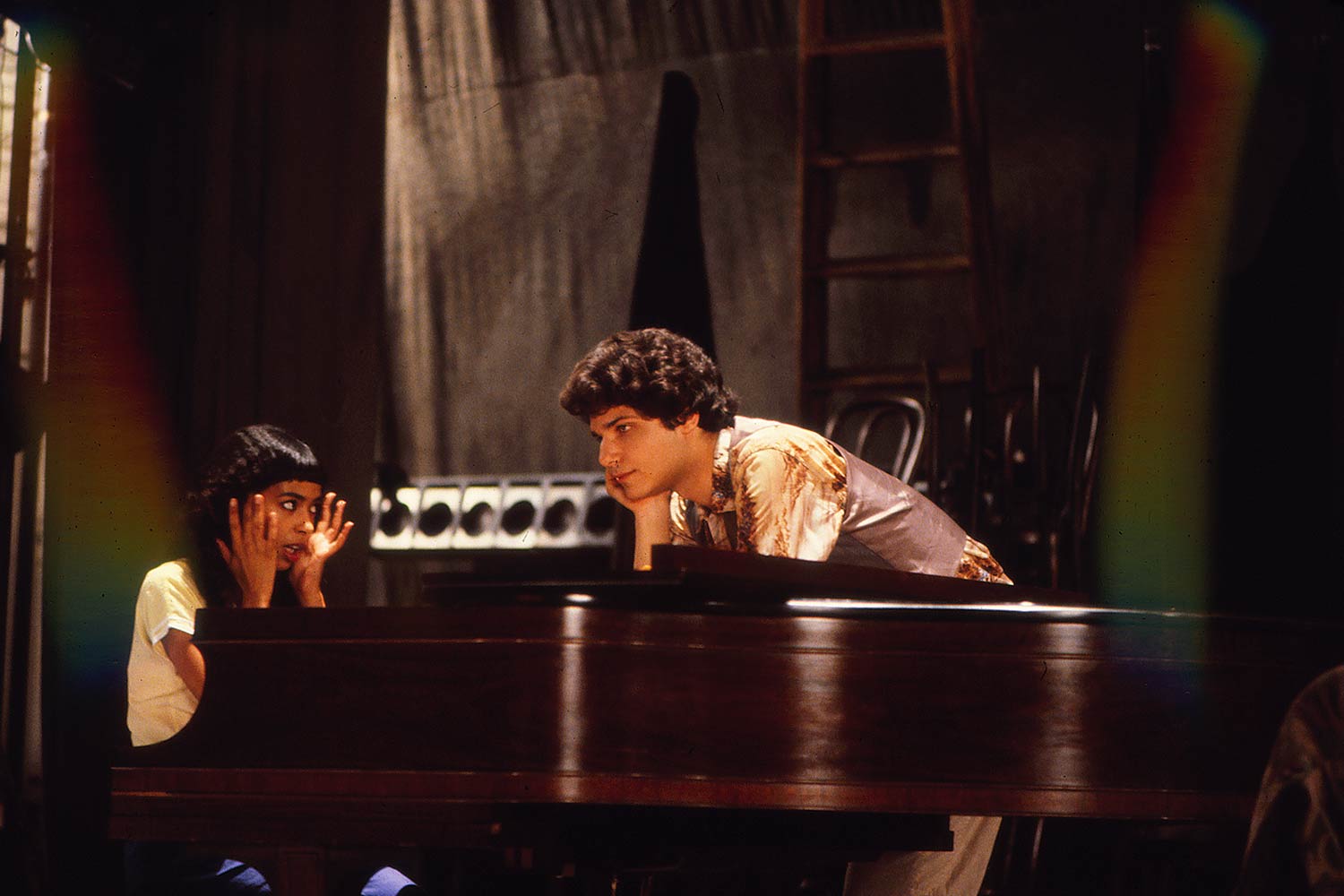 Irene Cara and Lee Curreri in the film Fame 1980