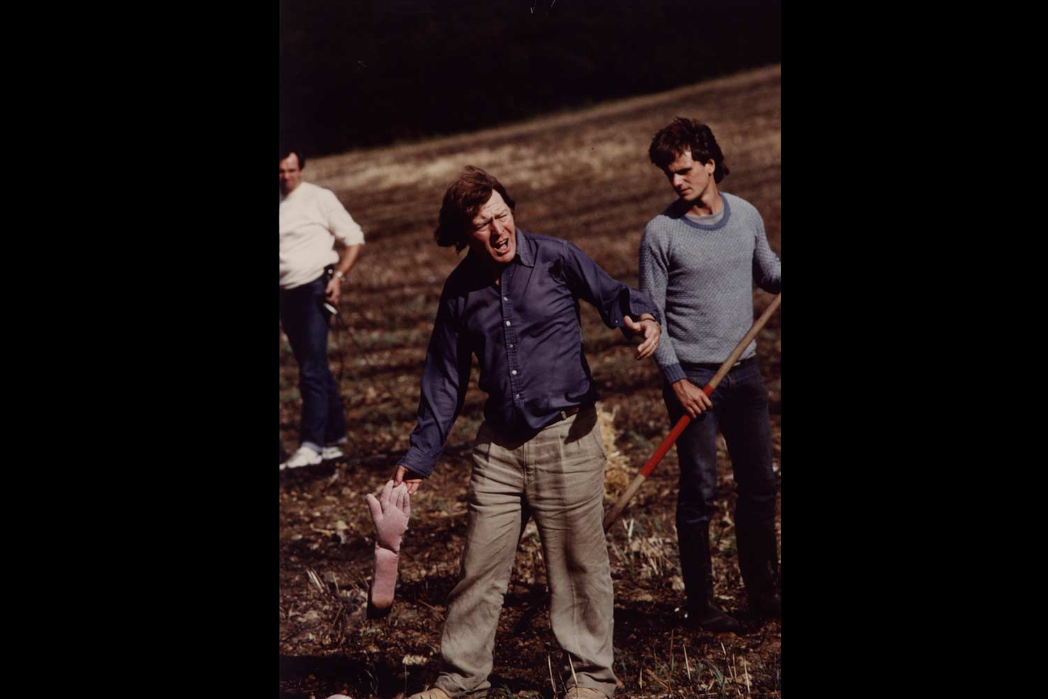 Alan Parker on set of film of Pink Floyd The Wall