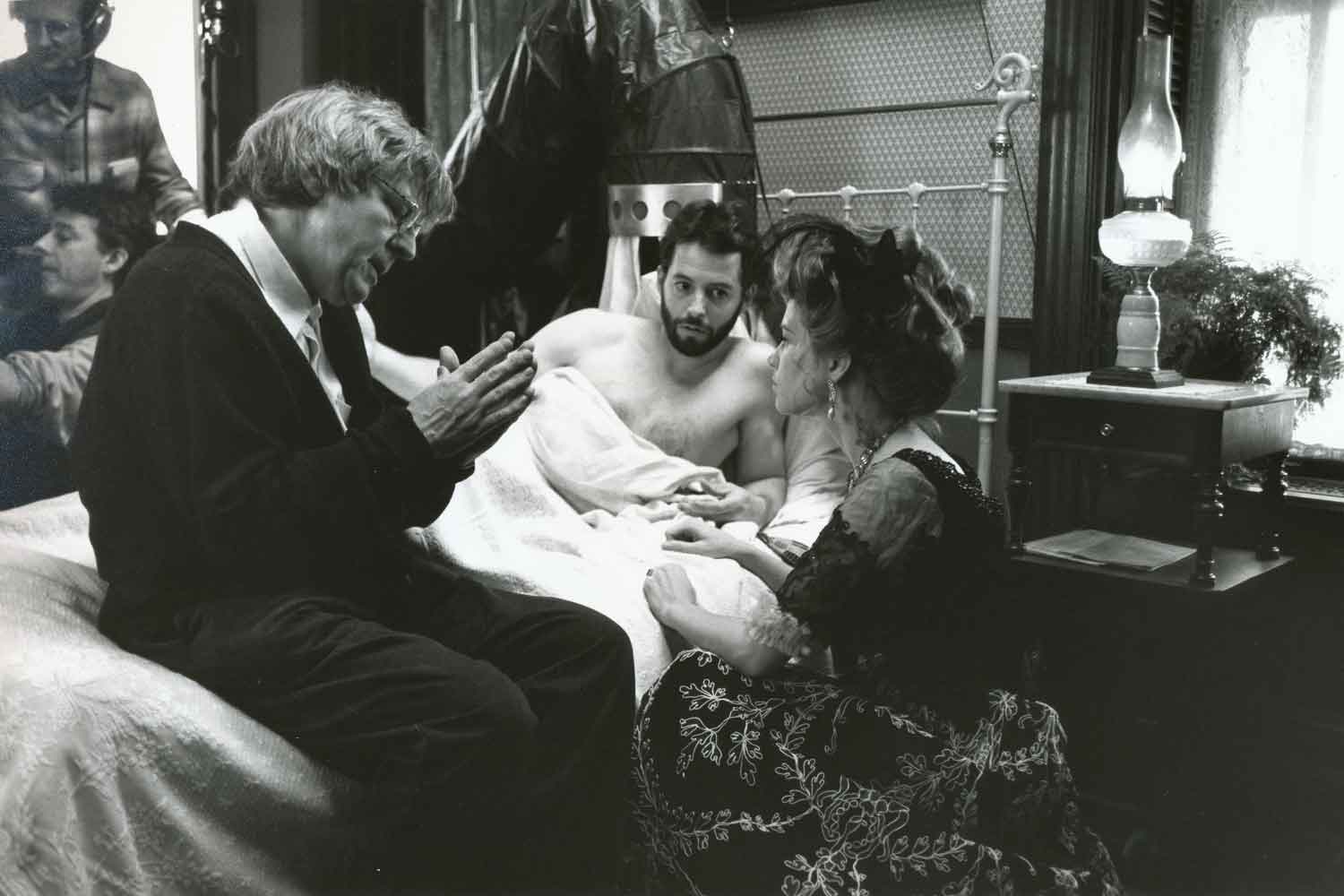 Alan Parker, Matthew Broderick , Bridget Fonda on The Road to Wellville