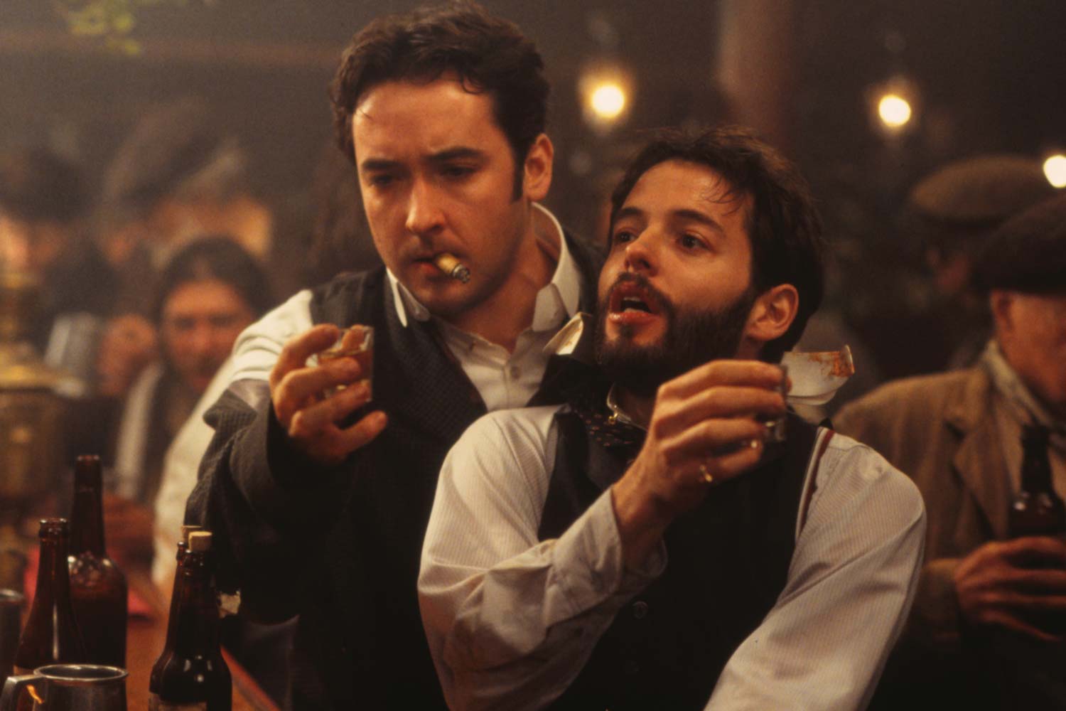 John Cusack and Matthew Broderick in The Road to Wellville