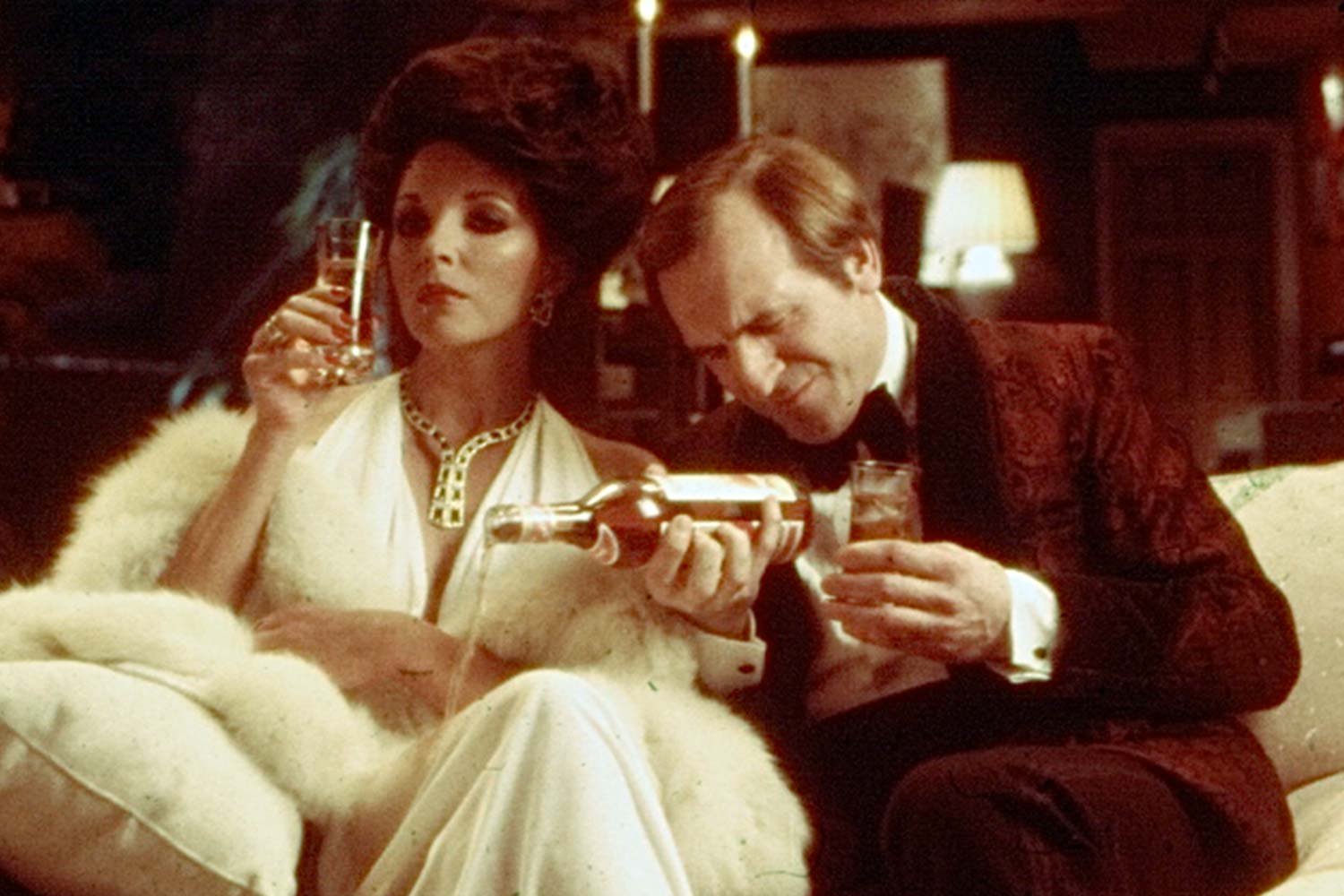 Joan Collins and Leonard Rossiter Cinzano commercial directed by for CDP.